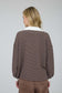 blu pepper long sleeve striped collar top
