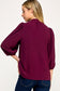 burgundy long sleeve tops