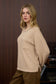 Khaki Soft Long Sleeve Pocket Top