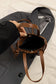 leopard snap closure purse