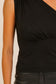 black basic one shoulder top