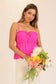 timing bright pink sleeveless cami top