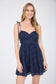 blu pepper navy blue sleeveless short dress