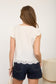 white lace short sleeve top