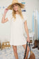 blu pepper cream and khaki short sleeve pocket t-shirt dress
