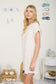 cream and brown striped t-shirt dress