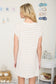 cream striped tee shirt dress