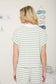 green striped collared top
