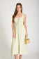 light green sleeveless long dress