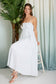 long blue striped dress