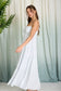 light blue tiered sleeveless dress
