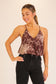 leopard print sleeveless v neck tank top