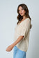 beige short sleeve top