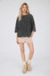 grey mineral wash knit top