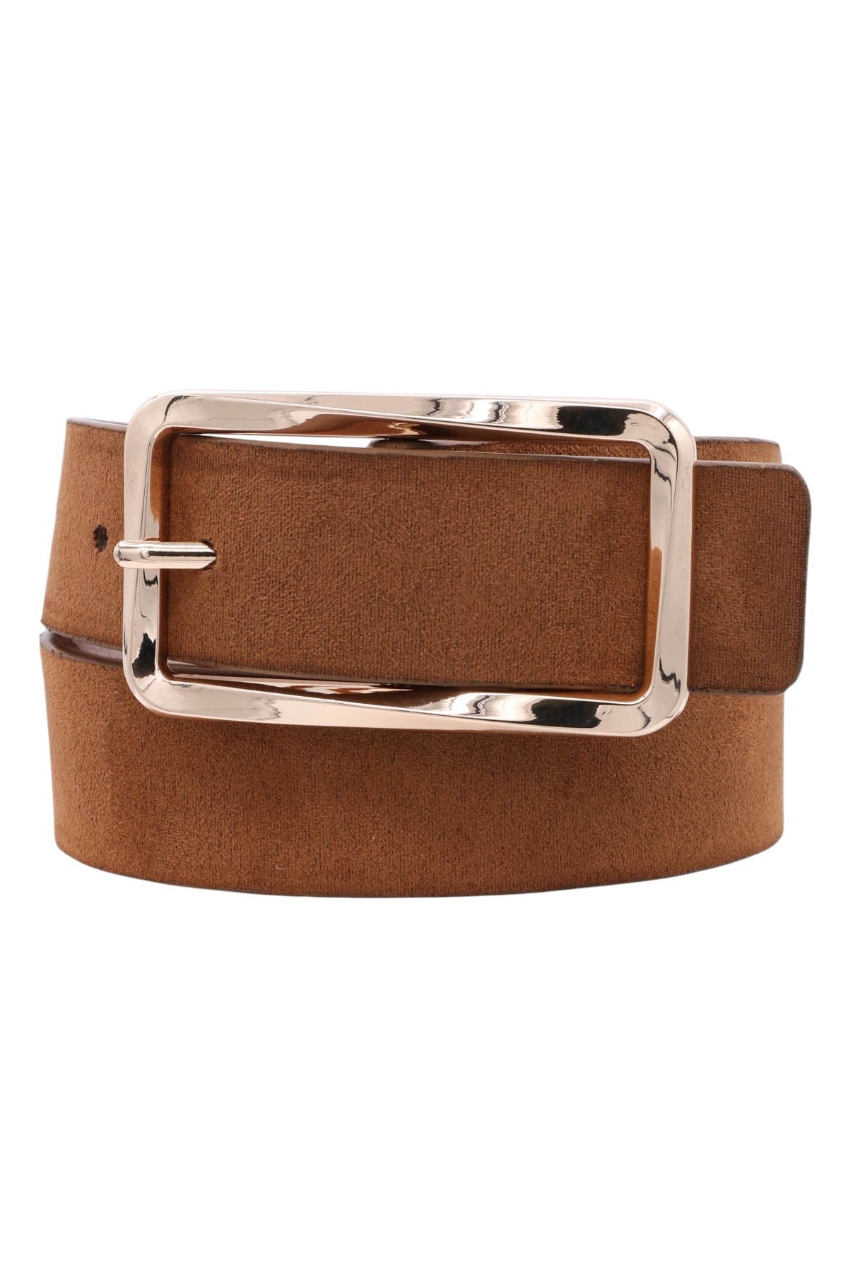 affordable brown suede belt