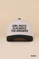 black girl math baseball cap