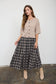 long black plaid skirt