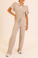 light brown flowy lounge pants
