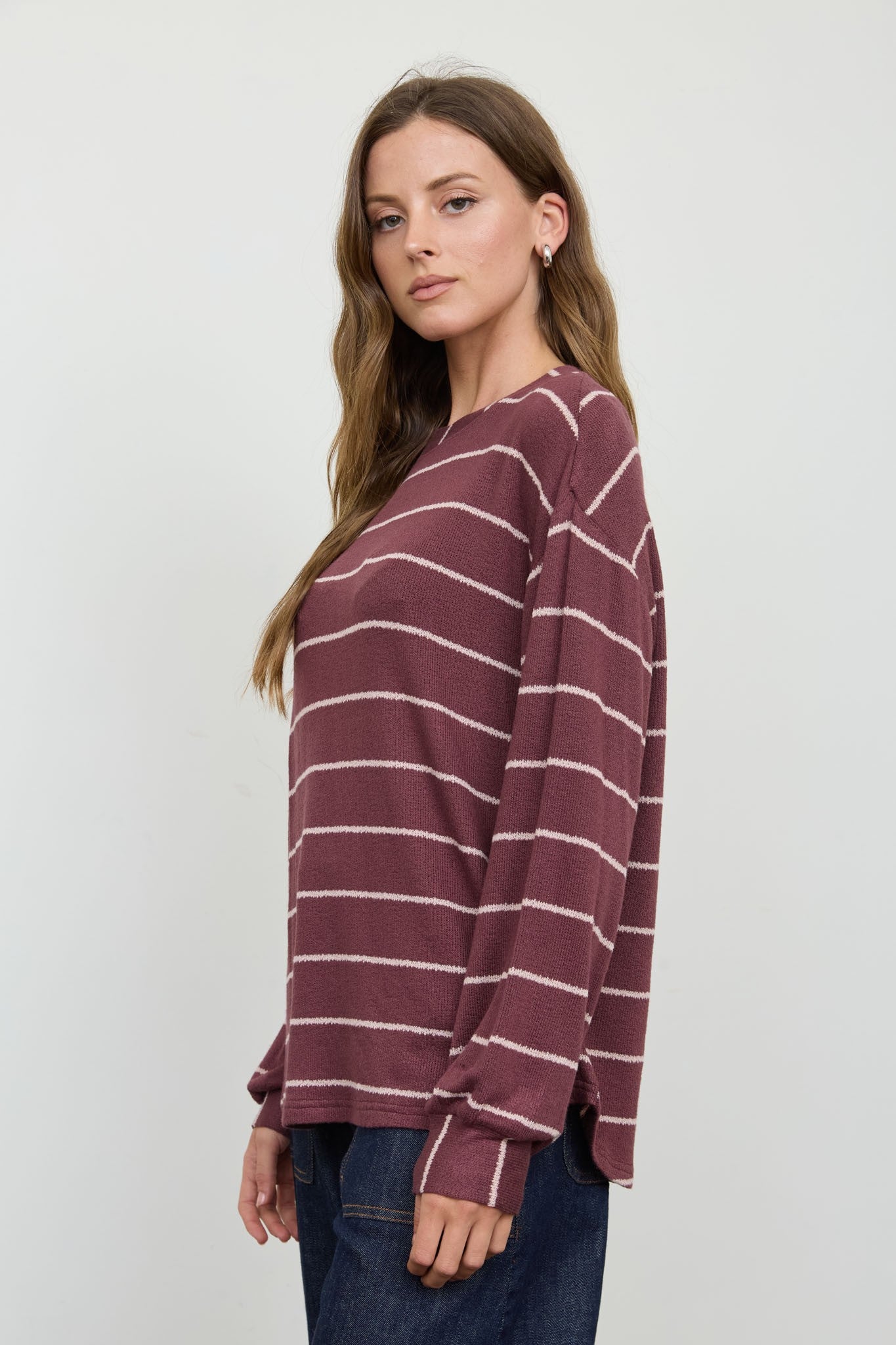 blu pepper long sleeve lightweight top