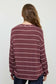 plum striped top