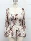 cream floral long sleeve top