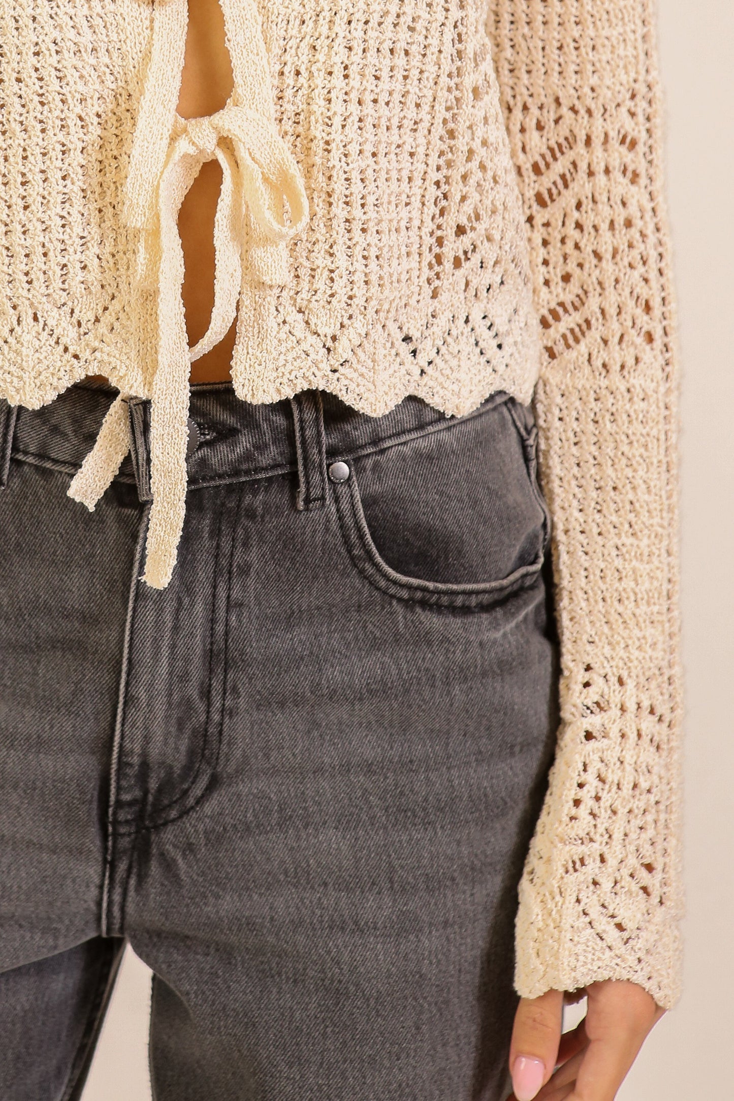 crochet long sleeve shirt