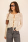 cream long sleeve crochet knit top