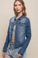 dark wash non distressed denim jacket