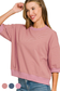 Striped Contrast Sleeve Top