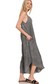 black sleeveless wide leg pocket jumpsuit