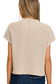 beige knit short sleeve top