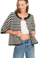 black striped cardigan