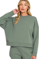 zenana jade green sweatshirt set