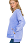 blue hi low pullover sweatshirt