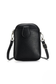 black faux leather crossbody purse