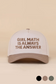 brown girl math baseball cap