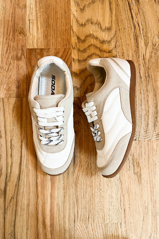 two tone womens athletic sneakers
