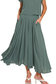 zenana jade green pocket maxi skirt set