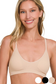 zenana tan smooth front bralette