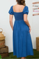 denim short sleeve midi dress
