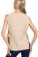 zenana cream sleeveless knit top
