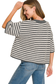 grey striped button down sweater