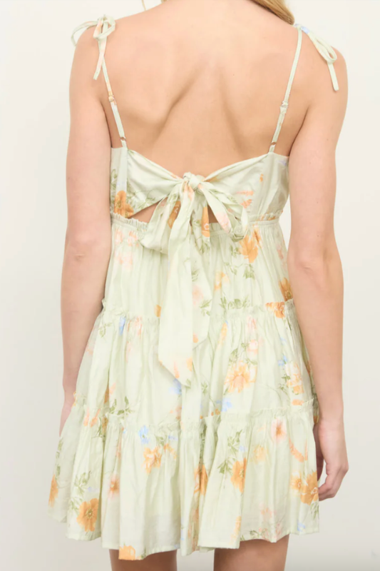 light green sleeveless short dress