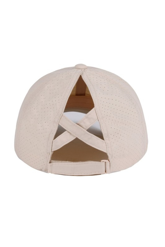 criss cross high ponytail hat