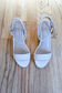cream faux leather wedge heel