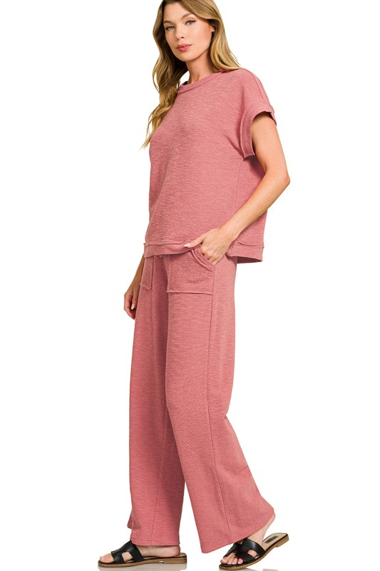 rose two piece pants set