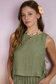 olive green boxy tank top