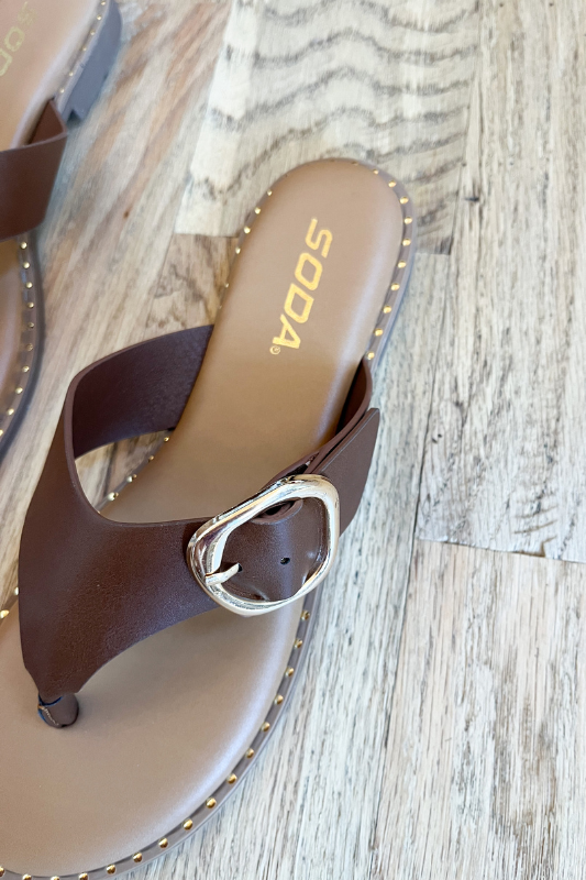 brown dressy sandal