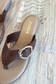 brown dressy sandal