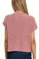 pink short sleeve knit top